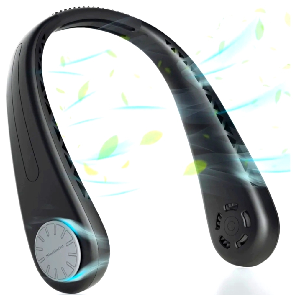 NinetinGel Portable Bladeless Wearable Neck Fan, NIB
